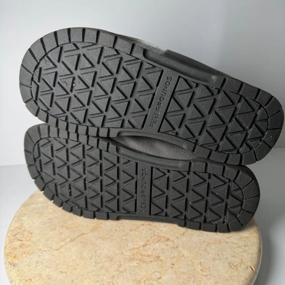 Feelgrounds Patrol Winter Boots EU 41 Dark Grey Vegan Leather Barefoot Zero Drop